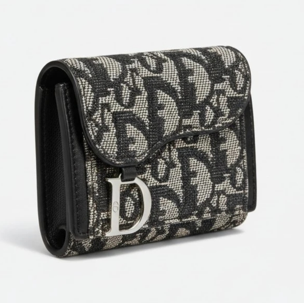 Dior Vintage Oblique Saddle Wallet